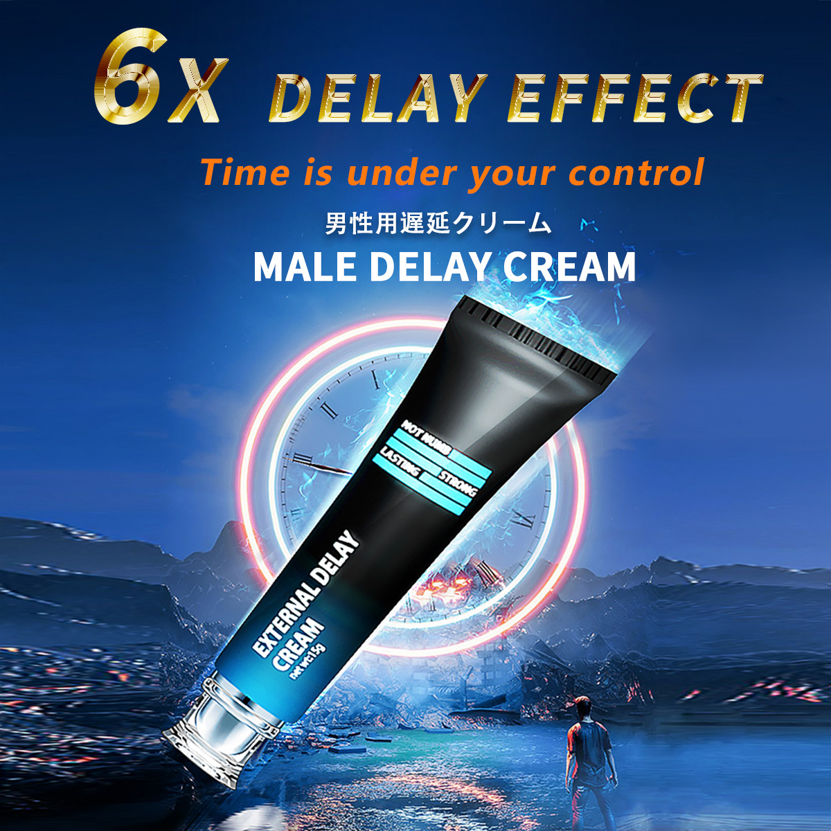 Delay cream, Go long delay gel, Male enhancement lubricant, Enhanced male  confidence, Prolonging gel for him, （15 g / 0.53 Oz） - Loosenonline